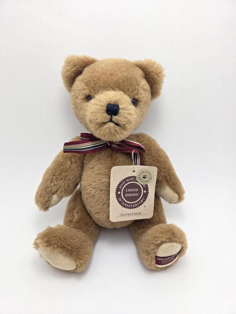 Boyds Bear Collection "Matthew" the Teddy Bear, Vintage Collectible (10 inch)